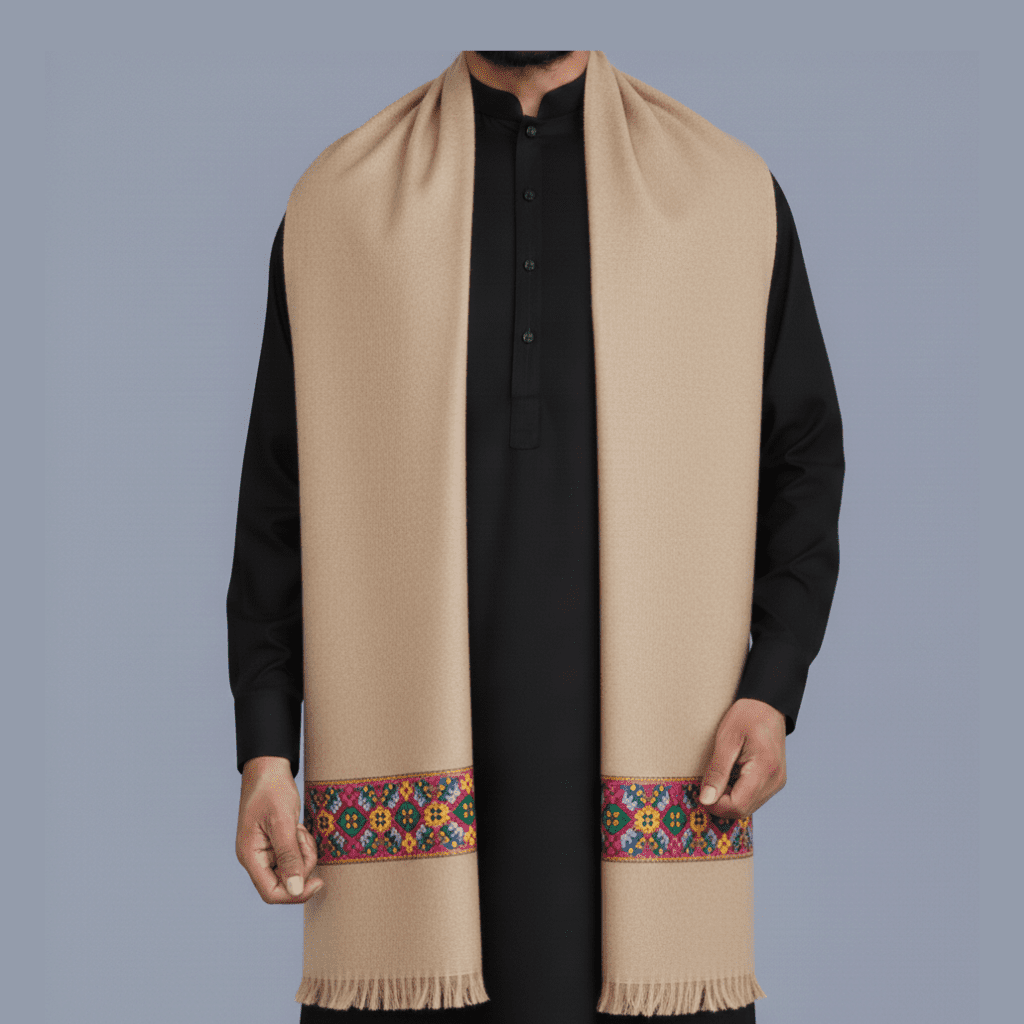 Mens Shawl - Brown