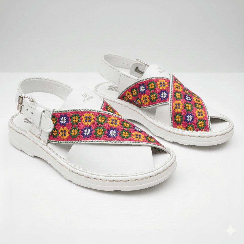 Peshawari Chapal -White